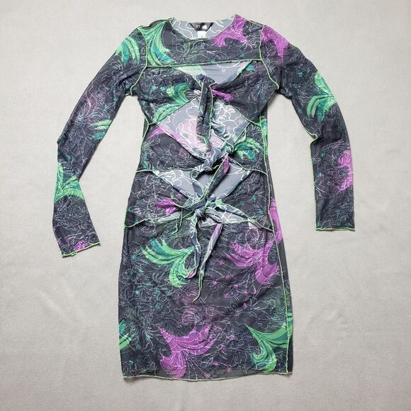 Kim Shui - multi tie mesh dress - made in Italy - Picture 2 of 13